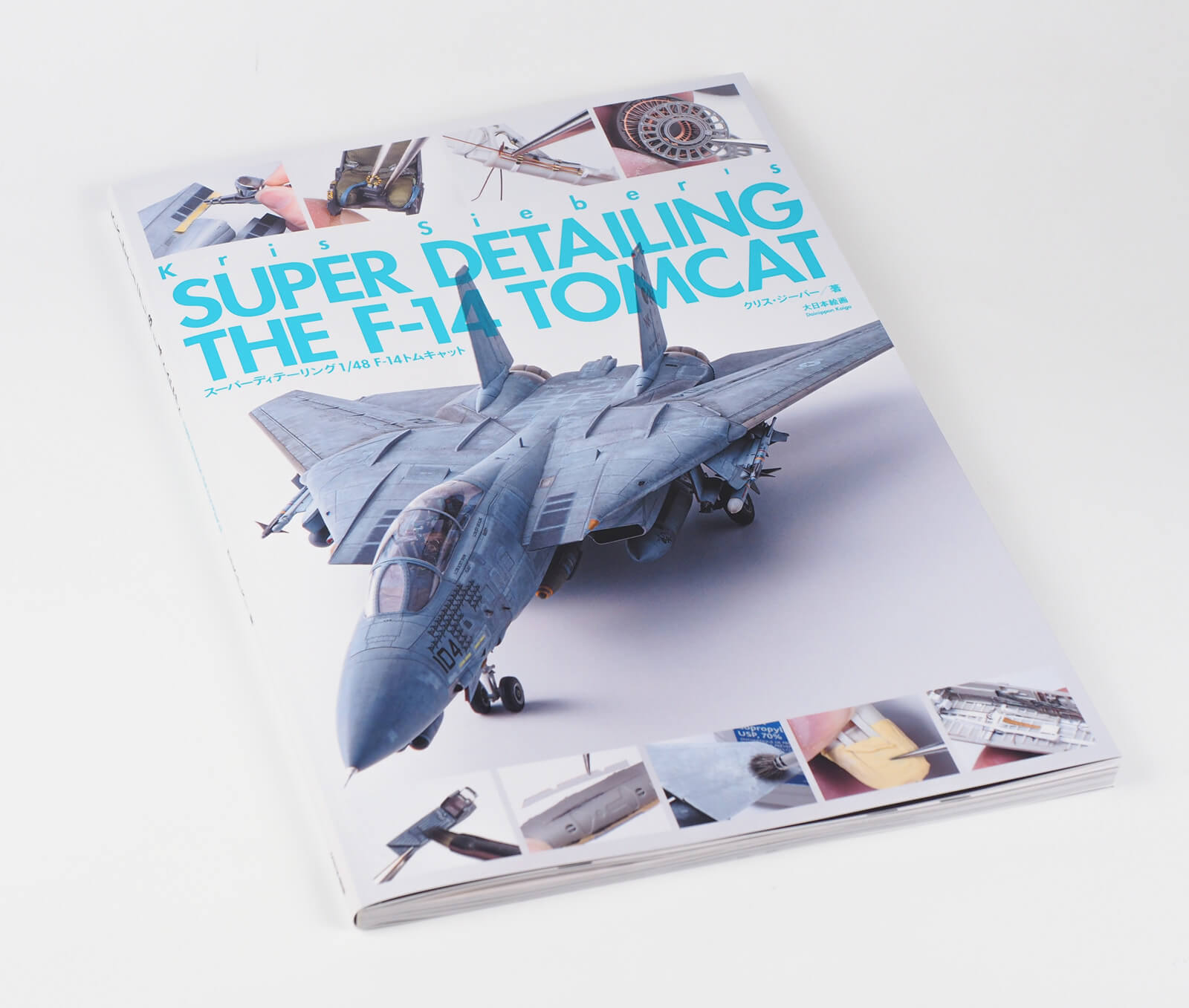 Super Detailing the F-14 Tomcat scale modelling book on white background